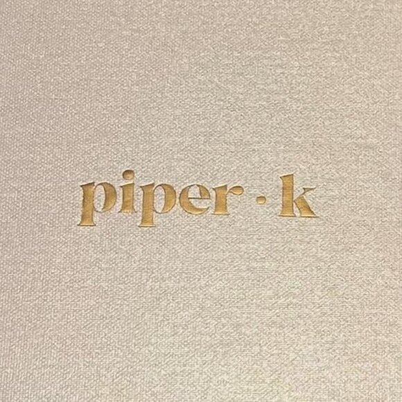 Piper-K Gold and Navy Bag Charm Key Chain - Picture 2 of 2